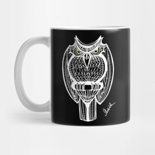 Badass owl (white version) Mug